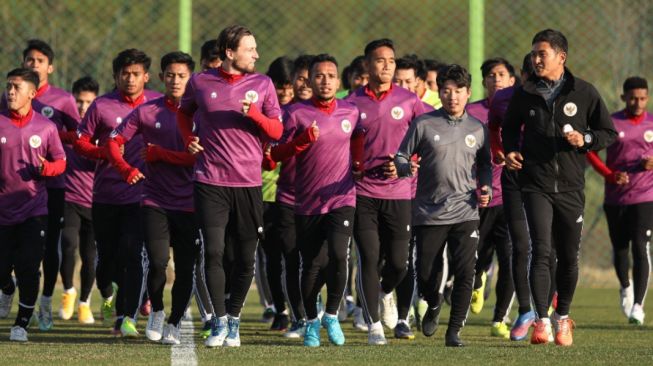 Latihan Timnas Indonesia U-23 di Korea Selatan (dok. PSSI)