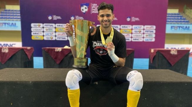 Kiper Timnas Futsal Indonesia, Muhammad Albagir. (Instagram/@muhammadalbagir13)