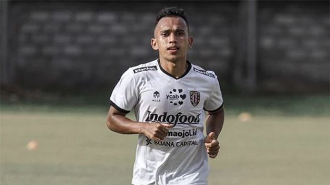 Winger Bali United dan Timnas Indonesia, Irfan Jaya.[Instagram Irfan Jaya]