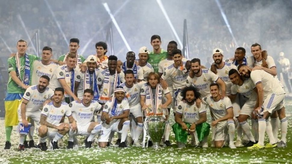Real Madrid Rayakan Pesta Kemenangan Usai Juara Liga Champions